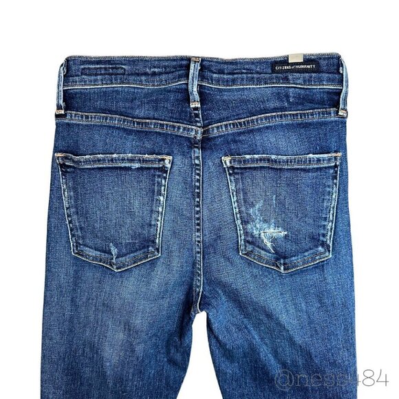 Citizens of Humanity Distressed Rocket High Rise Skinny Jeans 27x29 - Picture 7 of 9